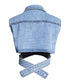 Puff Sleeve Shirts and Vest Co-ord